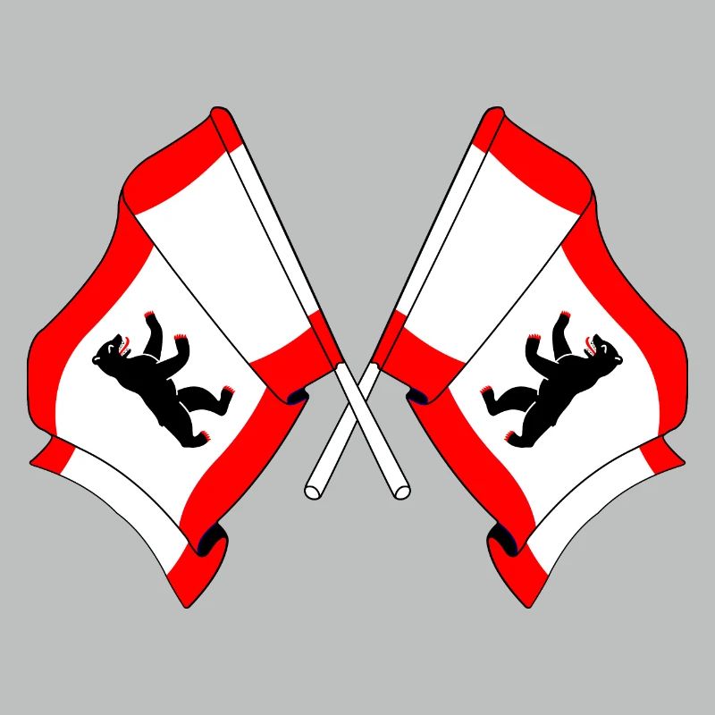 Deux drapeaux Berlin