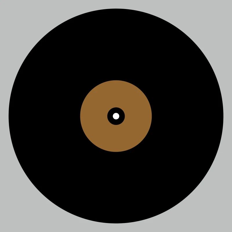 Vinyl Record Circle Text Box Base