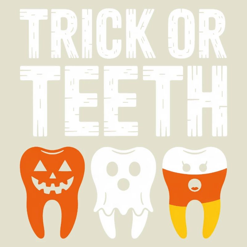 Trick oder Teeth Halloween-T-Shirt
