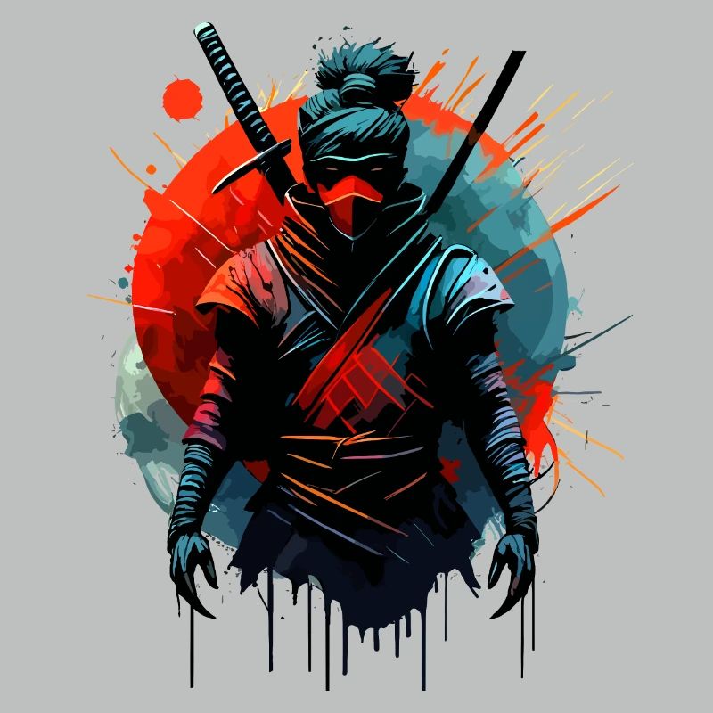 Kriegerischer Ninja Samurai Japan