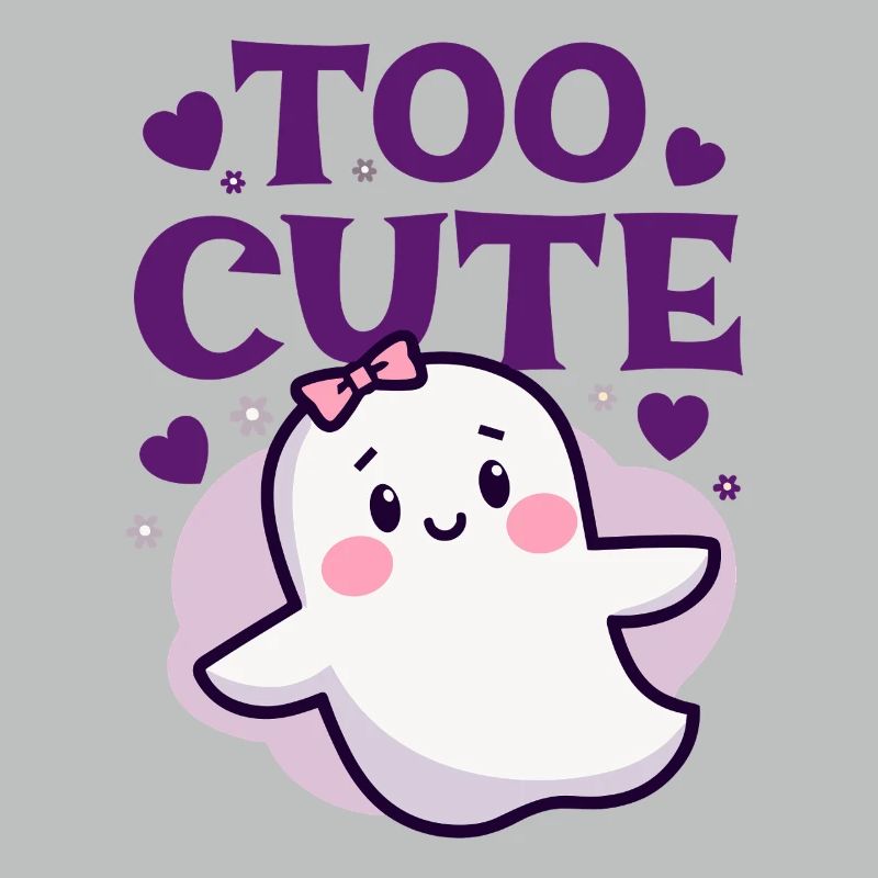 Too Cute Ghost - Cute Ghost Saying