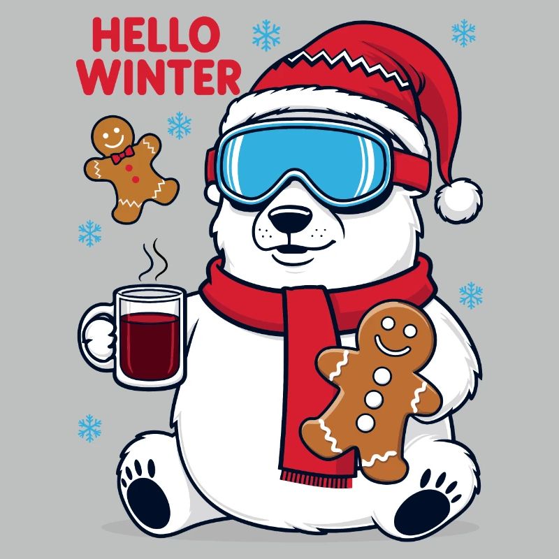 Eisbär mit Lebkuchen