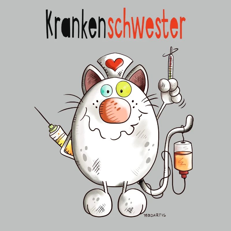 Happy Krankenschwester Katze - Comic