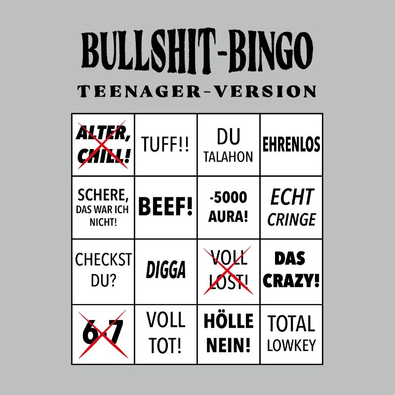 Bingo à la connerie – Version ado