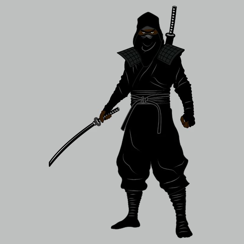 Position de combat ninja à deux bras