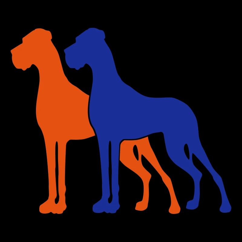 2 German mastiffs / 2 Colors