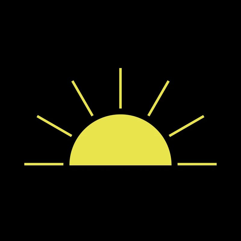Rising or setting sun