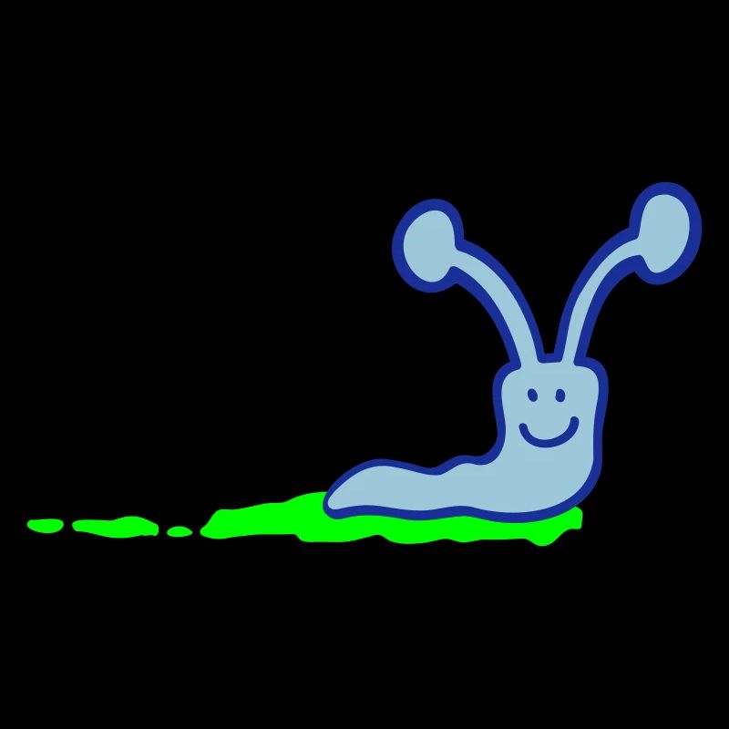 Escargot Slime Trail Mignon Mignon Heureux Cool