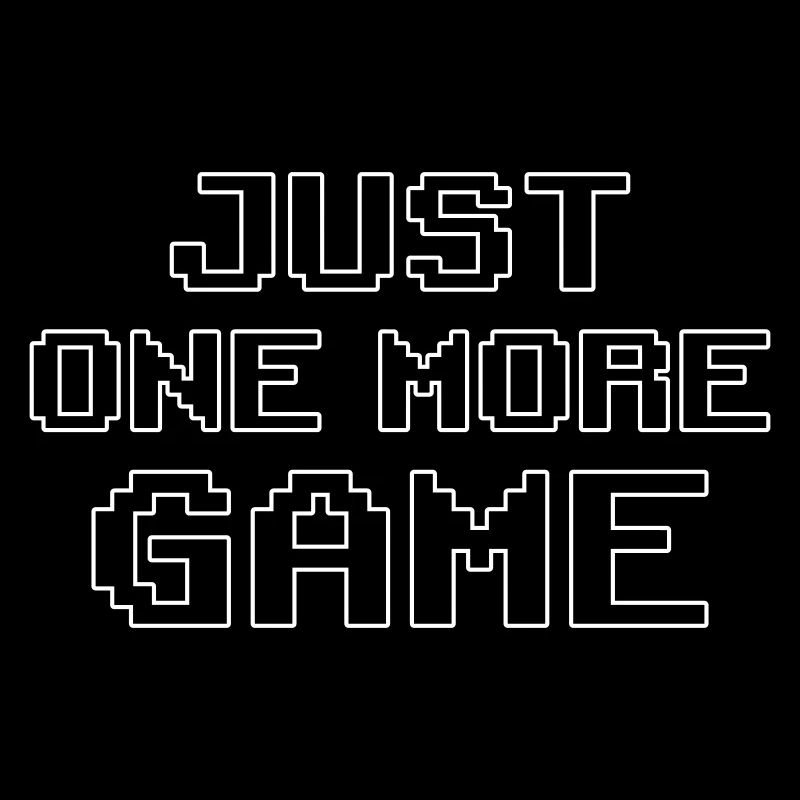 Nur noch ein Spiel – Pixel Art Motivation