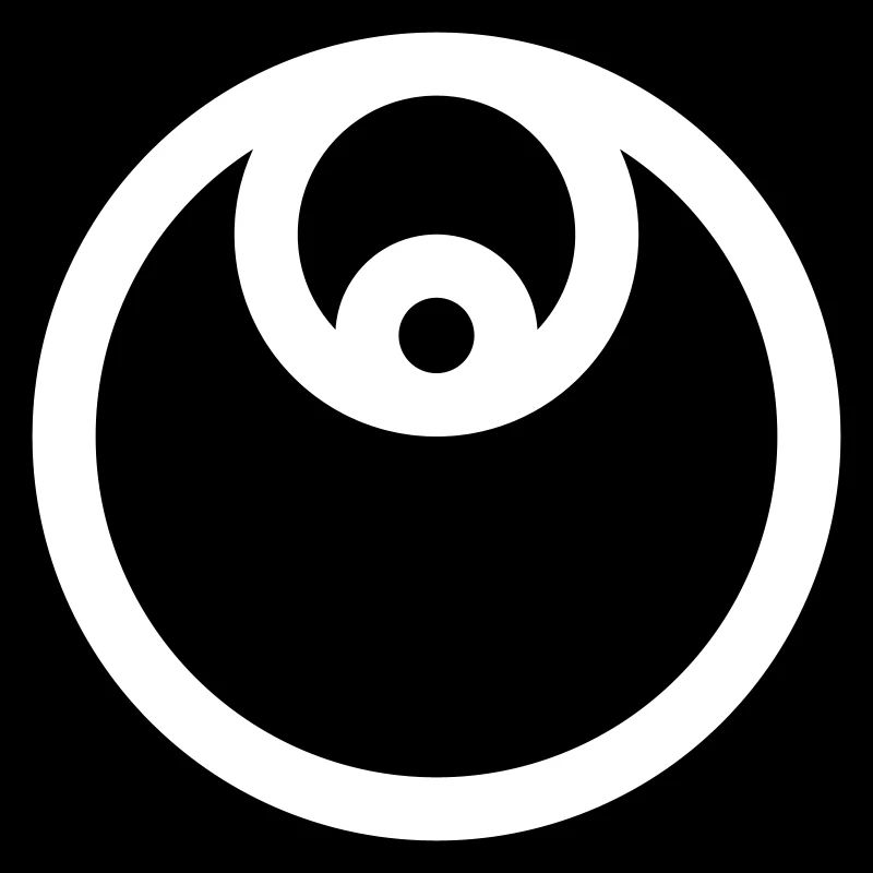 Emblème circulaire rempli