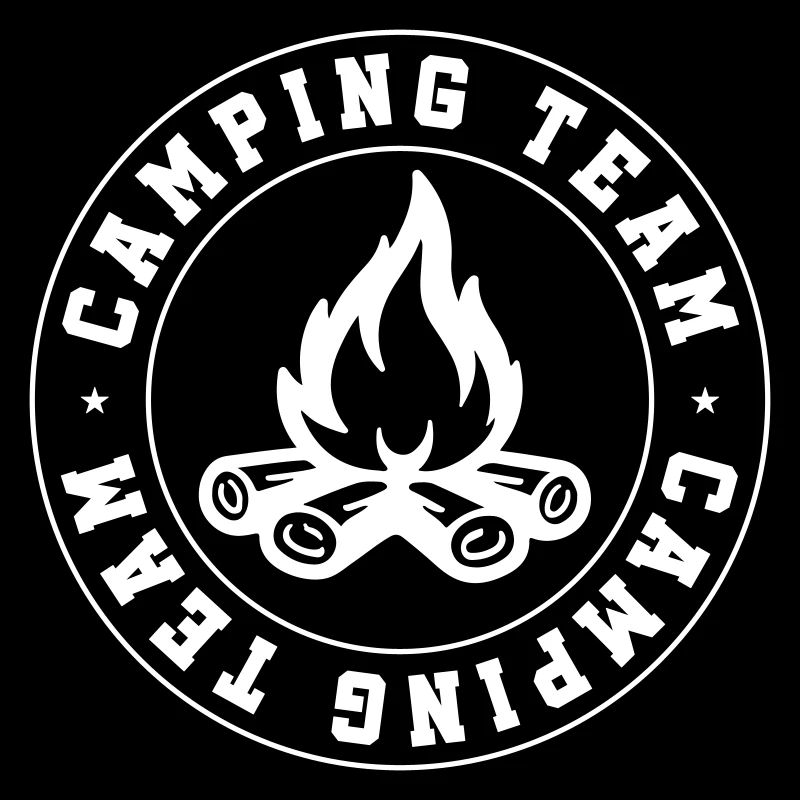 Équipe de camping Feu de camp