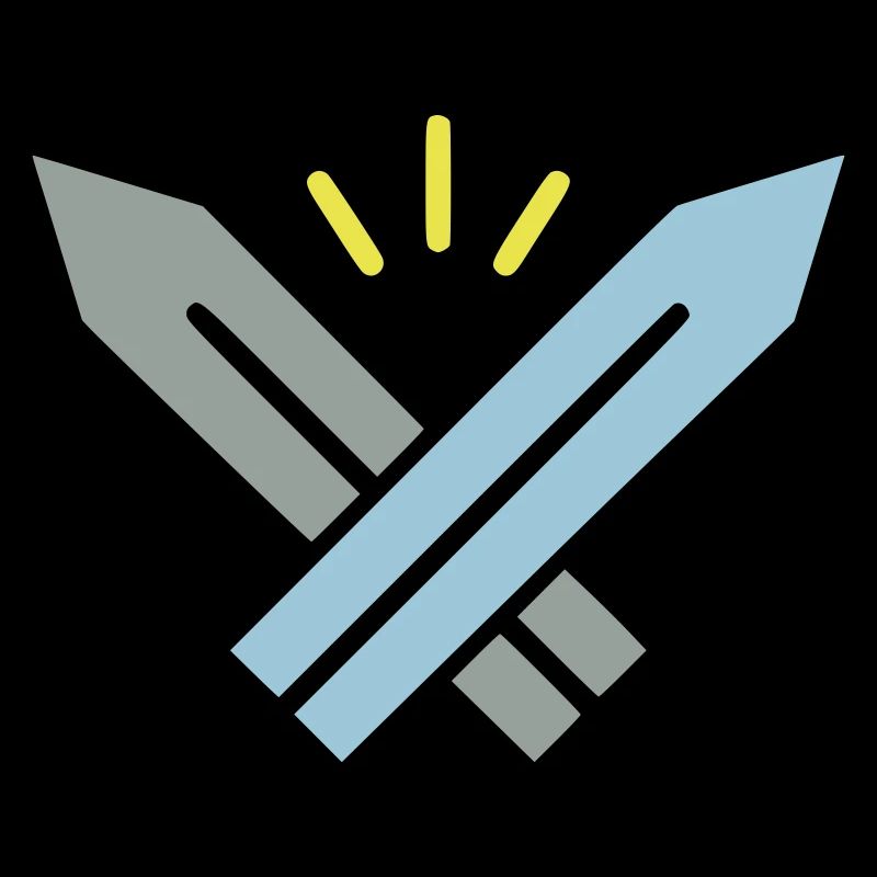 Pixel Schwerter RPG Gaming Retro Vektor