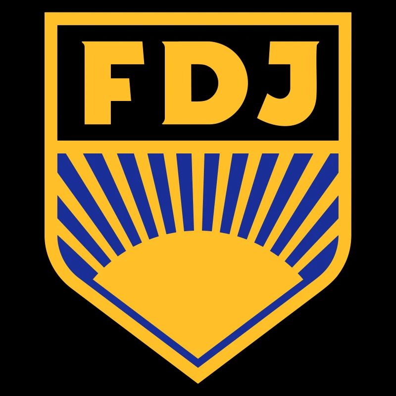 FDJ - Freie Deutsche Jugend Logo (dreifarbig)