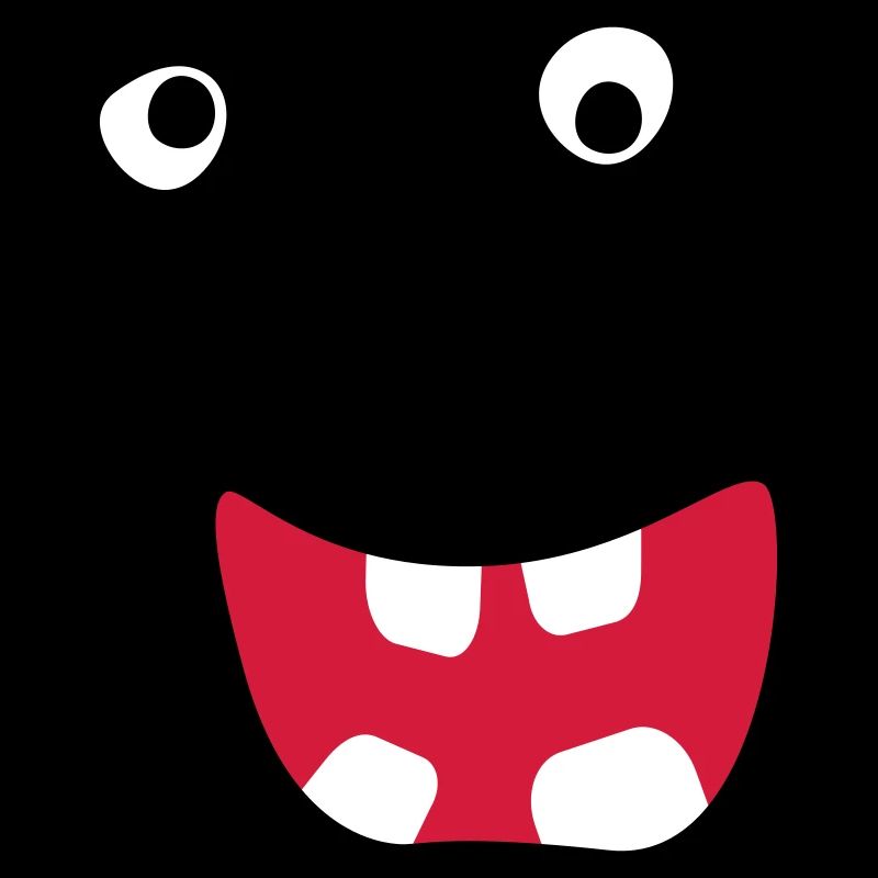 Monstre Halloween Bande dessinée Visage effrayant Visage cool