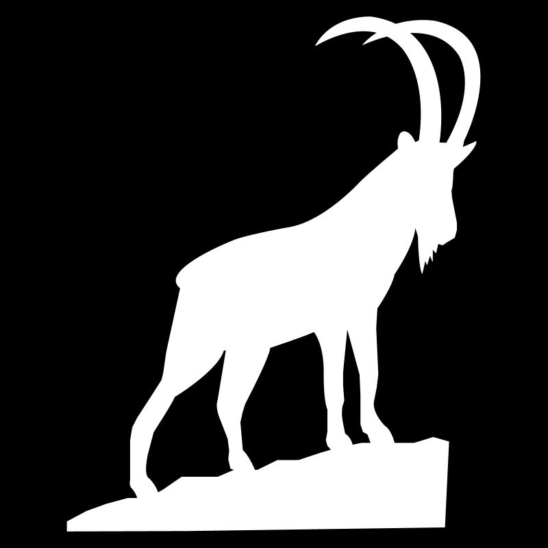 Alpine Bock Silhouette