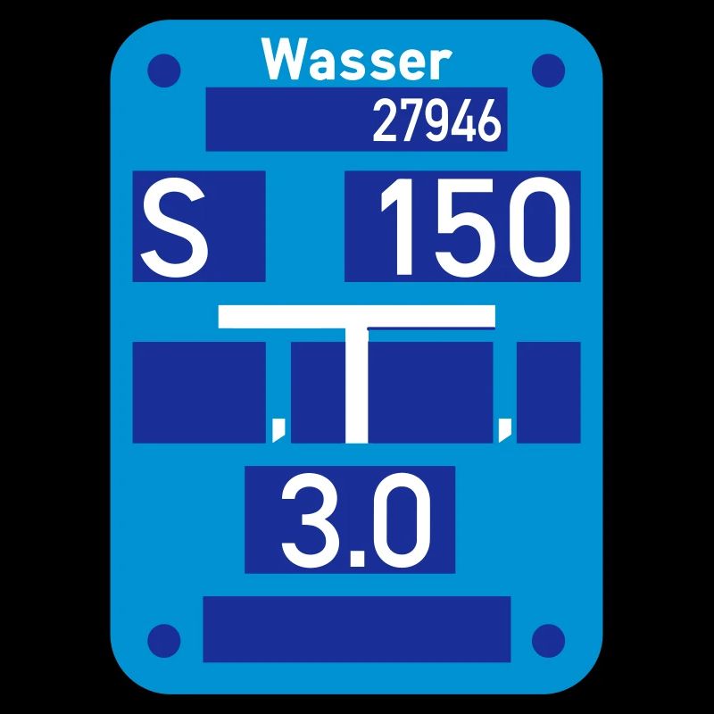 Wasser Schild