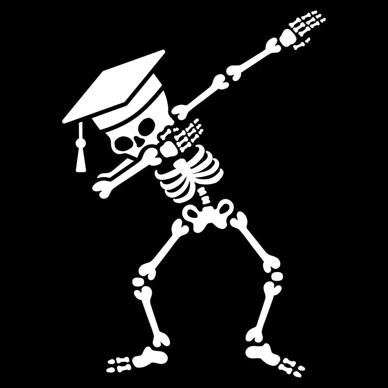 Dab skeleton dabbing student - pass exams