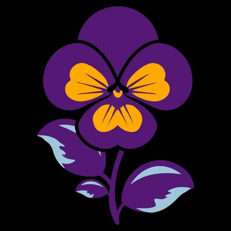 Fleur violette et oranger