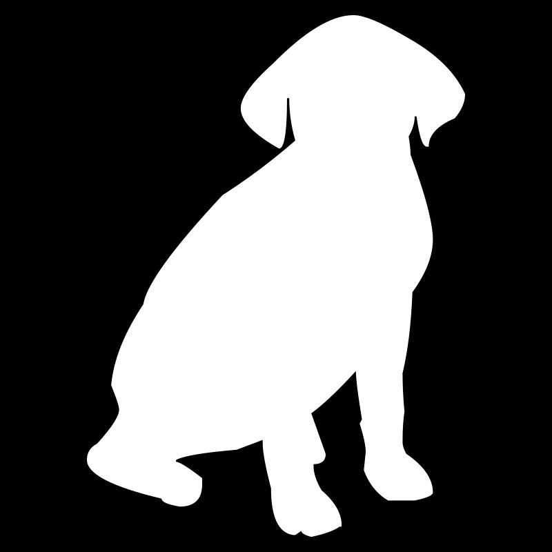 Sitzender Hund Silhouette