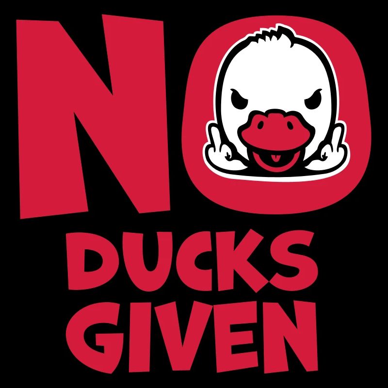 Gans No Ducks Given Mittelfinger Freche Ente Cool