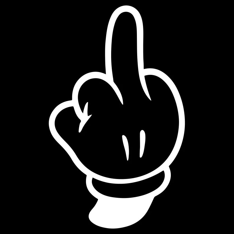 Mittelfinger Hand Comic