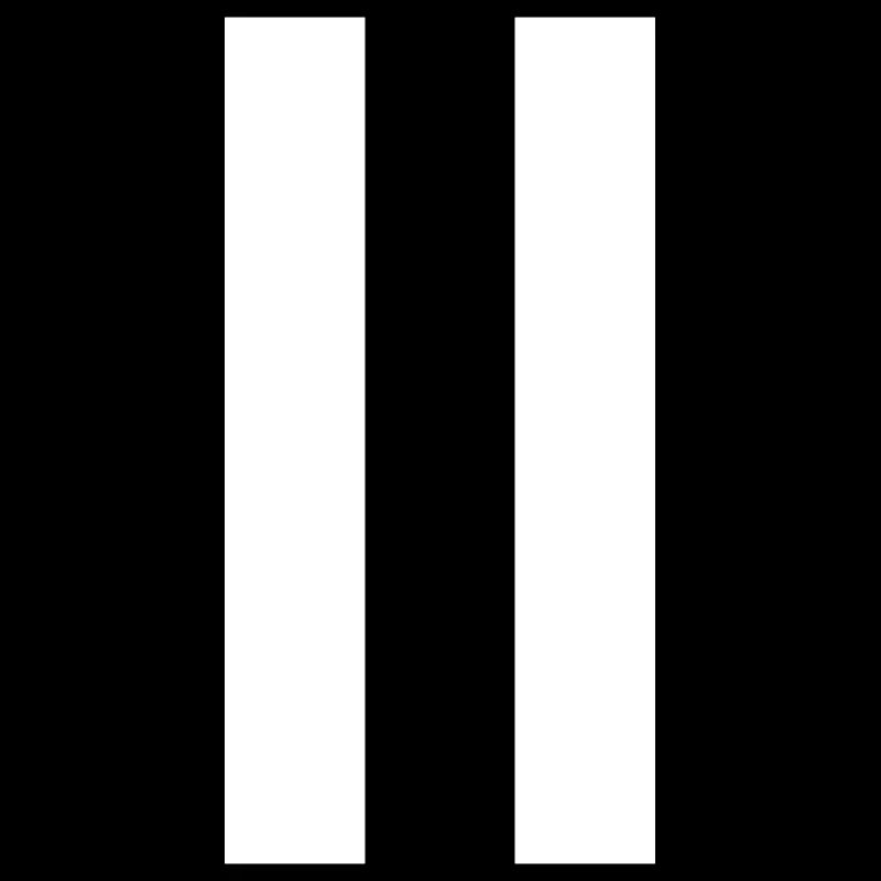 Pause-Zeichen – Modernes Minimal-Design