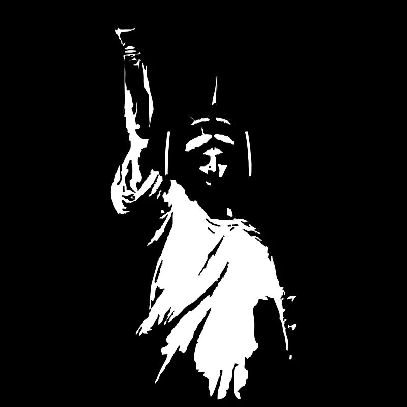 DJ Statue of Liberty Headphone Vector