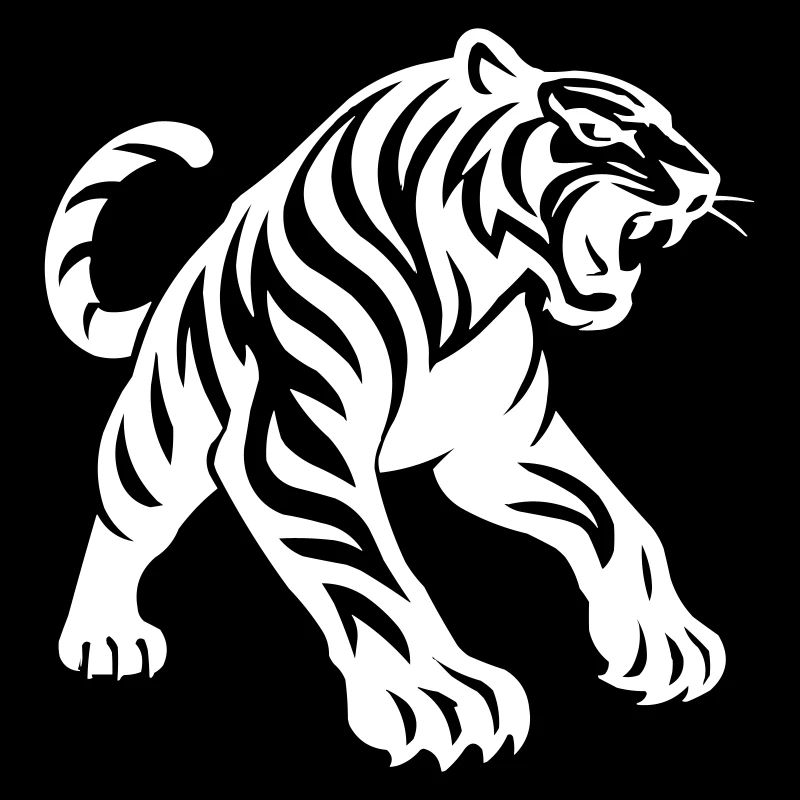 Silhouette de tigre