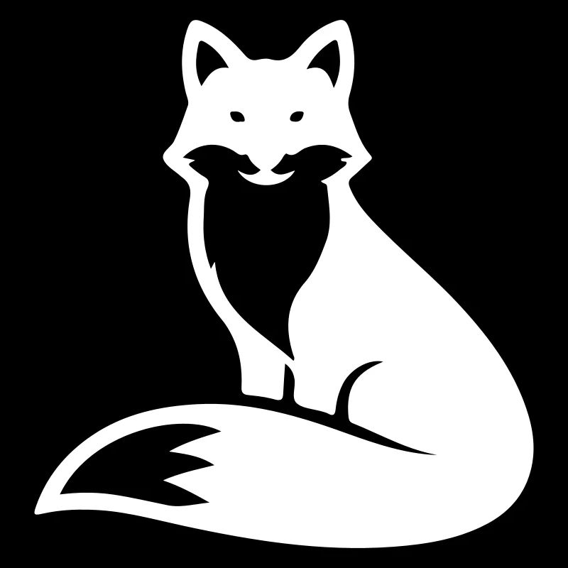 Silhouette d’animal renard