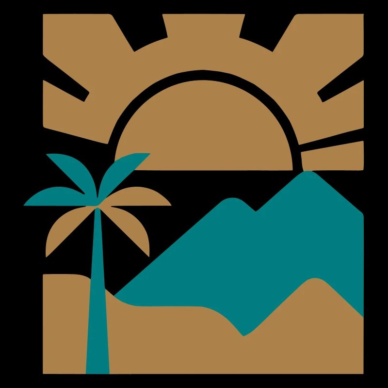 Vintage-Wüste-Wüsten-Boho-Kunst