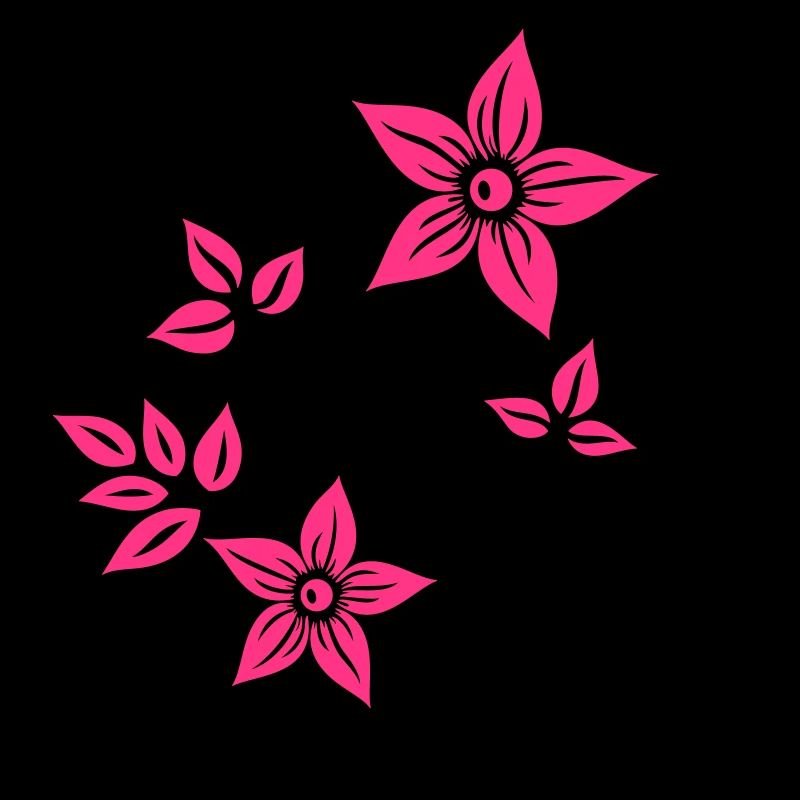Belle fleurs en filigrane. Élément floral.