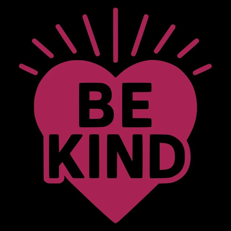 Heart with Be Kind Message