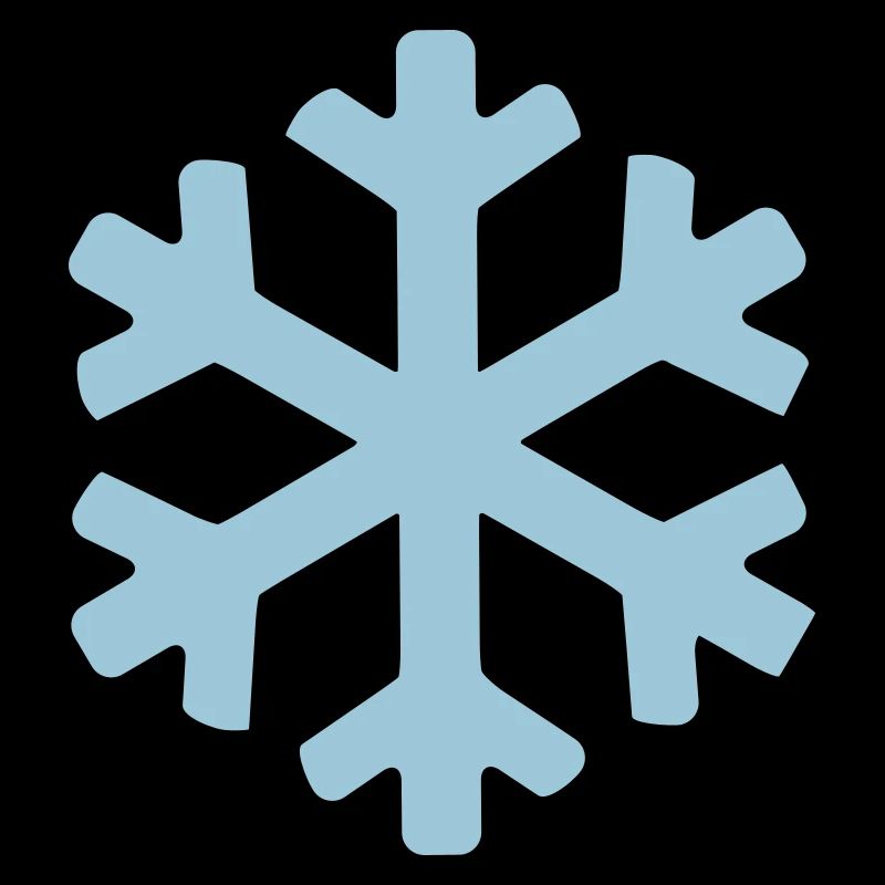 Eisblauer Schneekristall