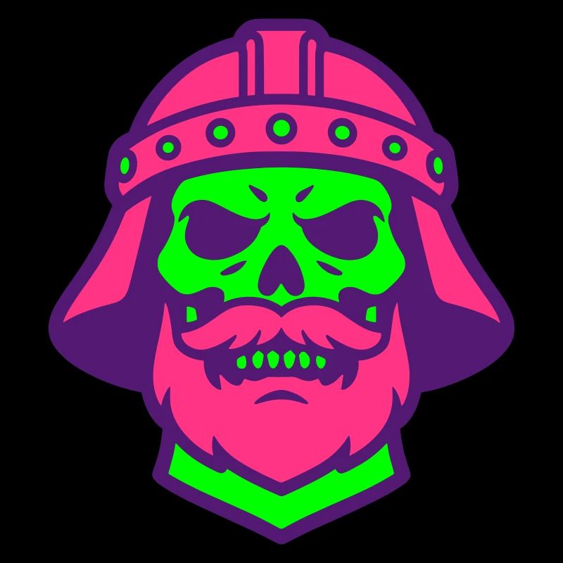 Skull Warrior Pop Art