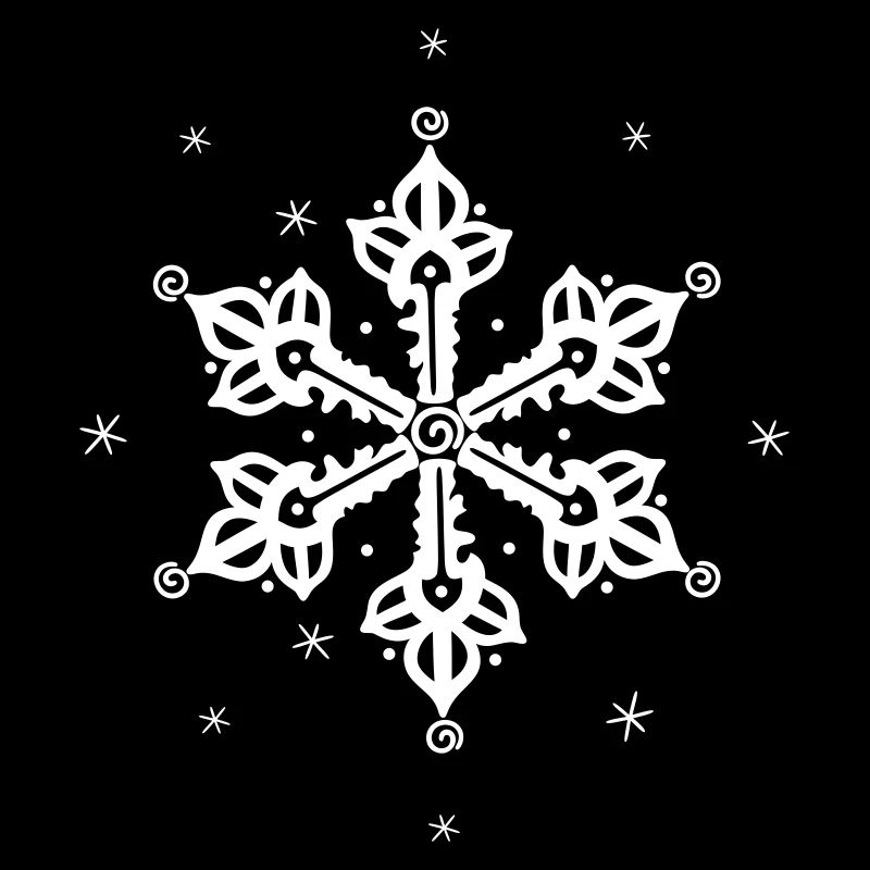 Flocon de neige Neige glacée d’hiver