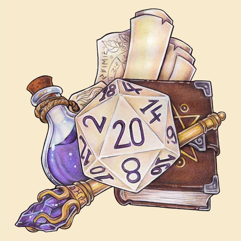 Rollenspiel Tabletop D20 Würfel Geschenk Zauberer 