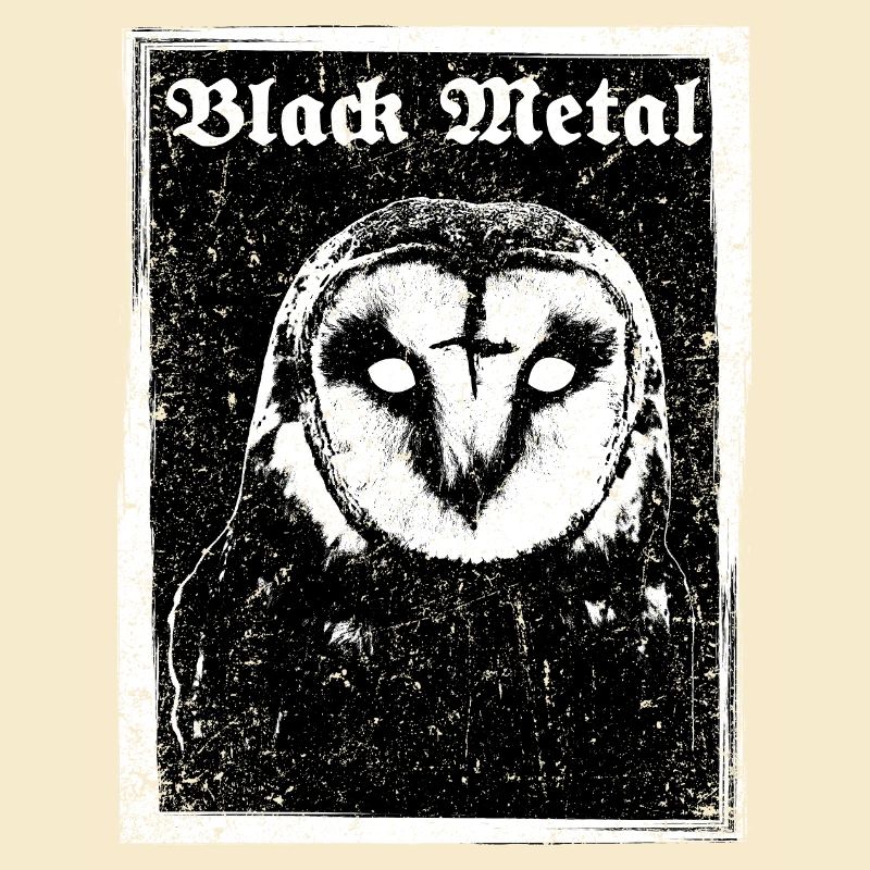 Black Metal Eule