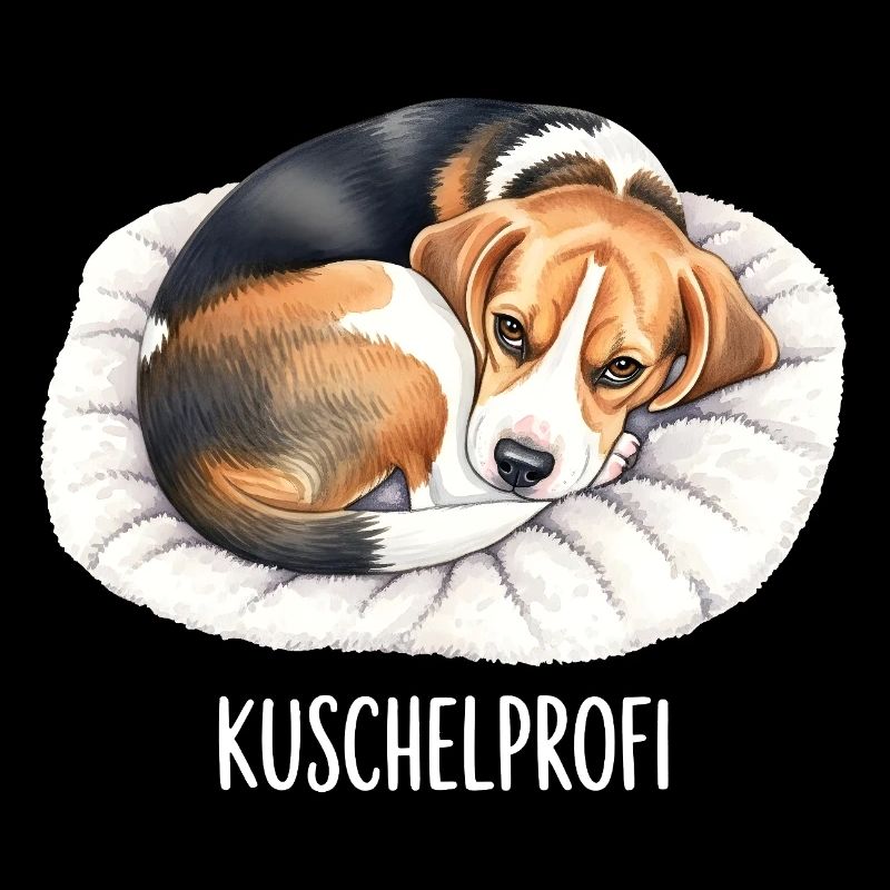 Beagle Cuddle Professional – Motif de chien mignon