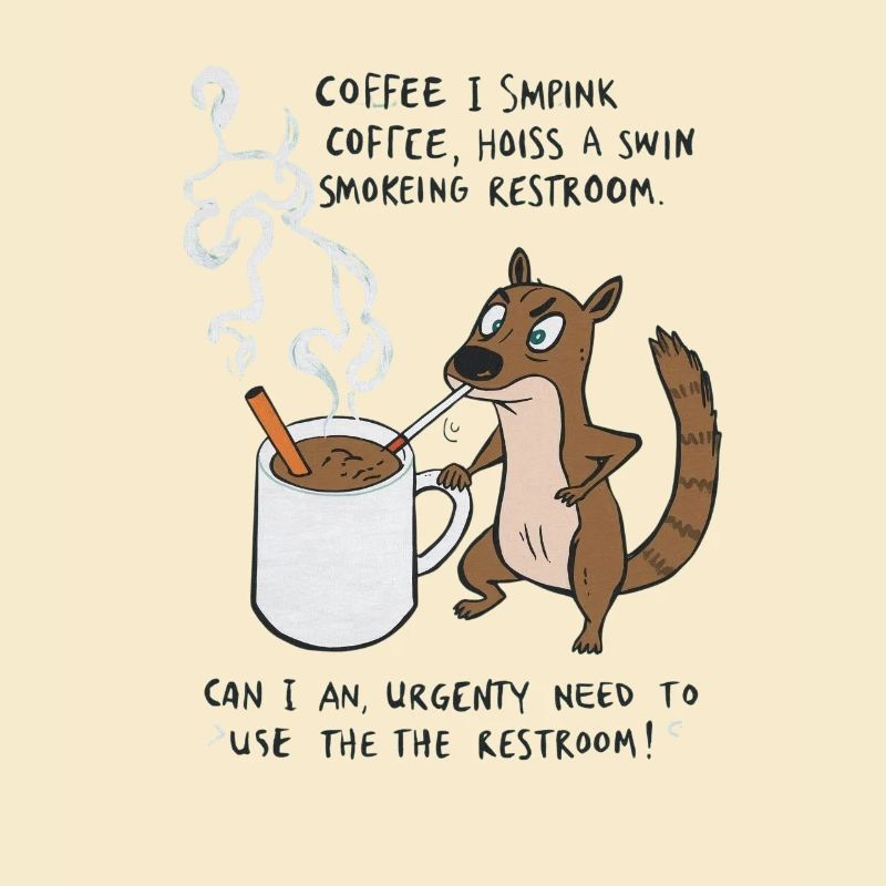 Kaffee Notfall Beutier Eichhörnchen Kippe 