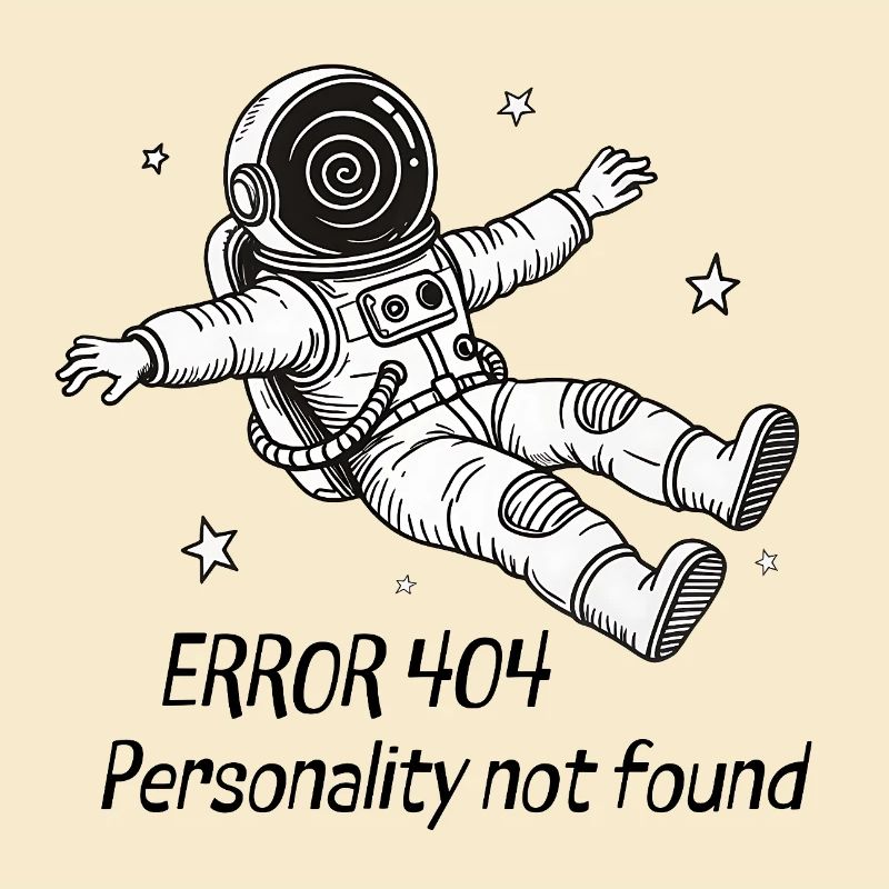 Astronaute Error 404: Personality not found