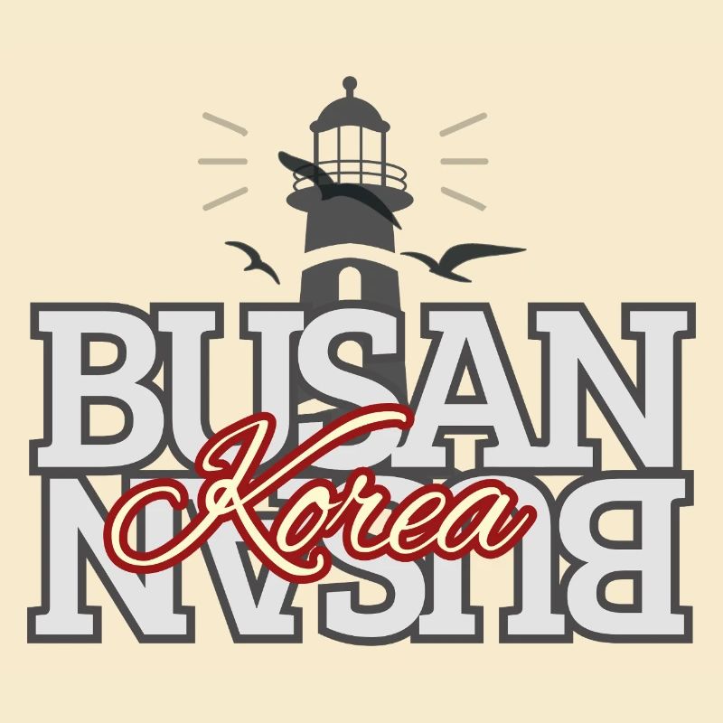 Conception typographique du phare de Busan, Corée