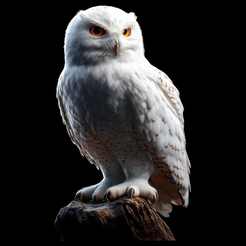 Schneeeule Weiße Eule Kauz Uhu Owl Schnee Eulen