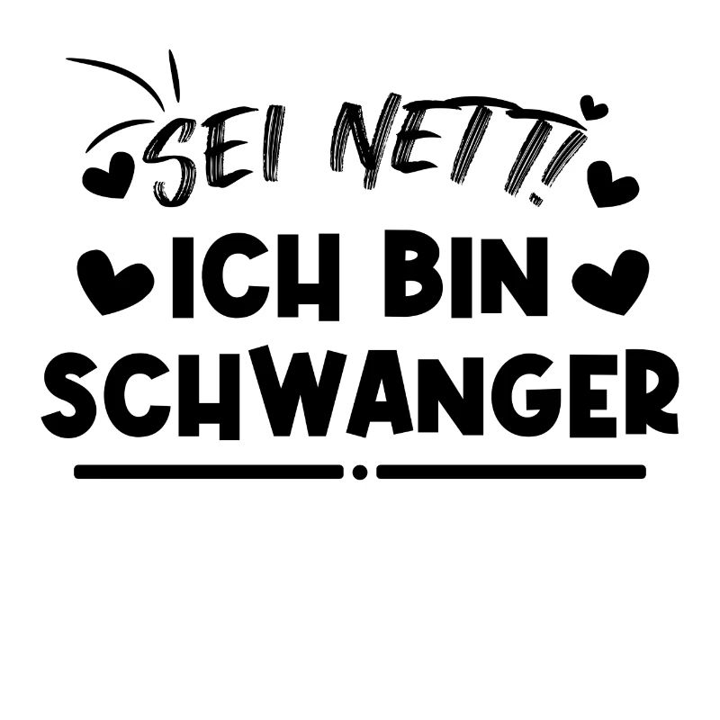 Schwanger Statement Herz Schwangerschaft Mutter
