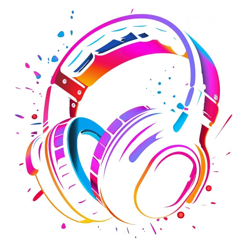 90er Kopfhörer Retrowave