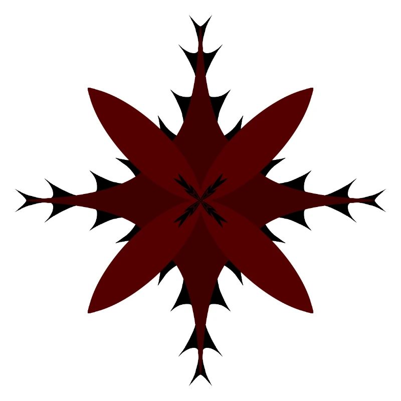 Red Spitzstern Pattern
