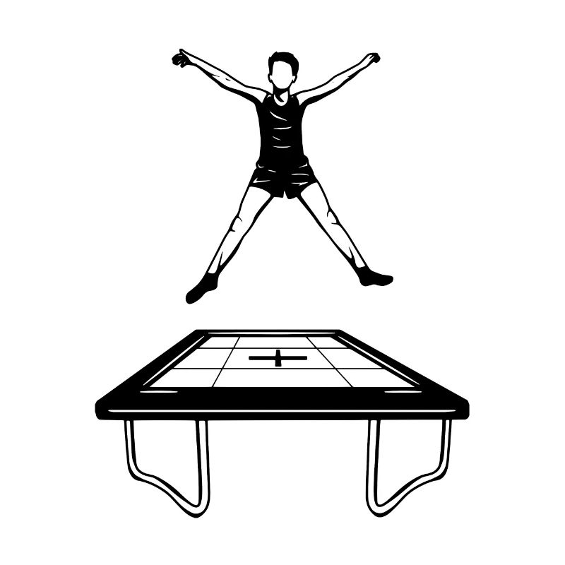 Trampolin Junge