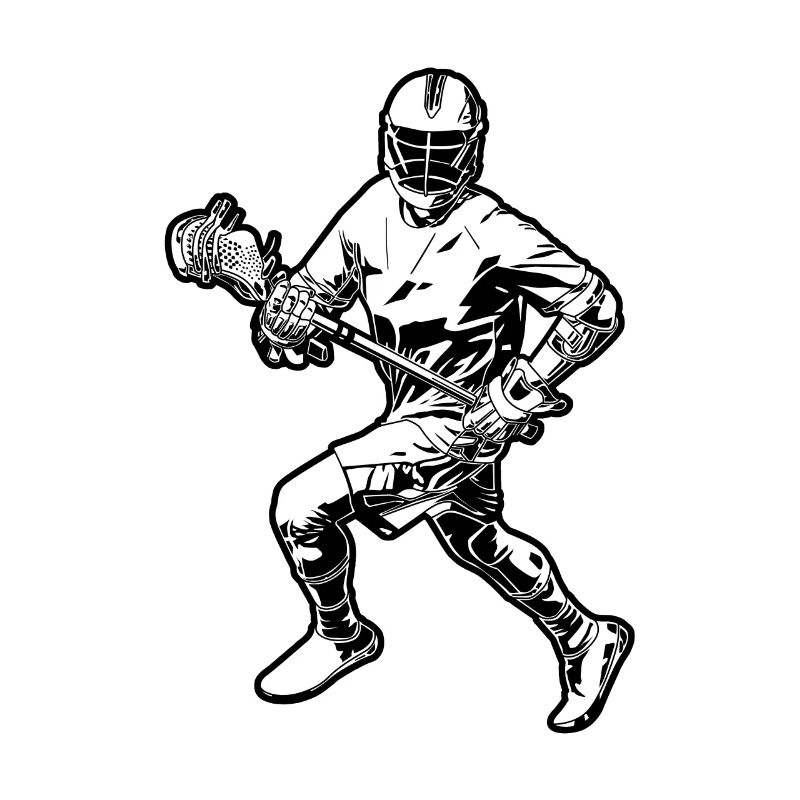Lacrosse Player Sketch