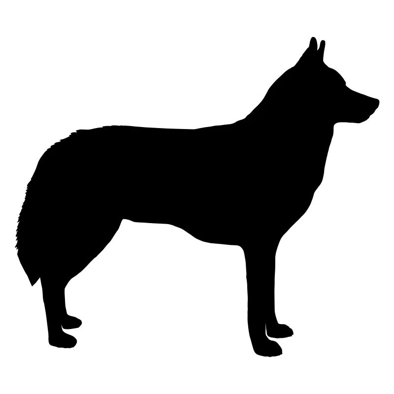 Silhouette de loup