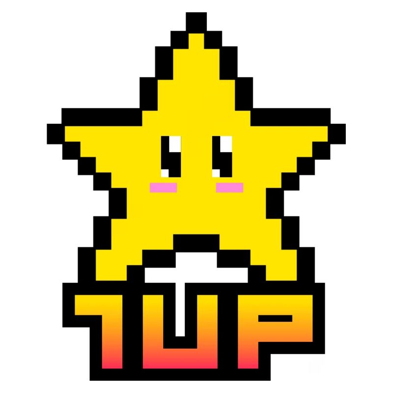 1up Pixel Star