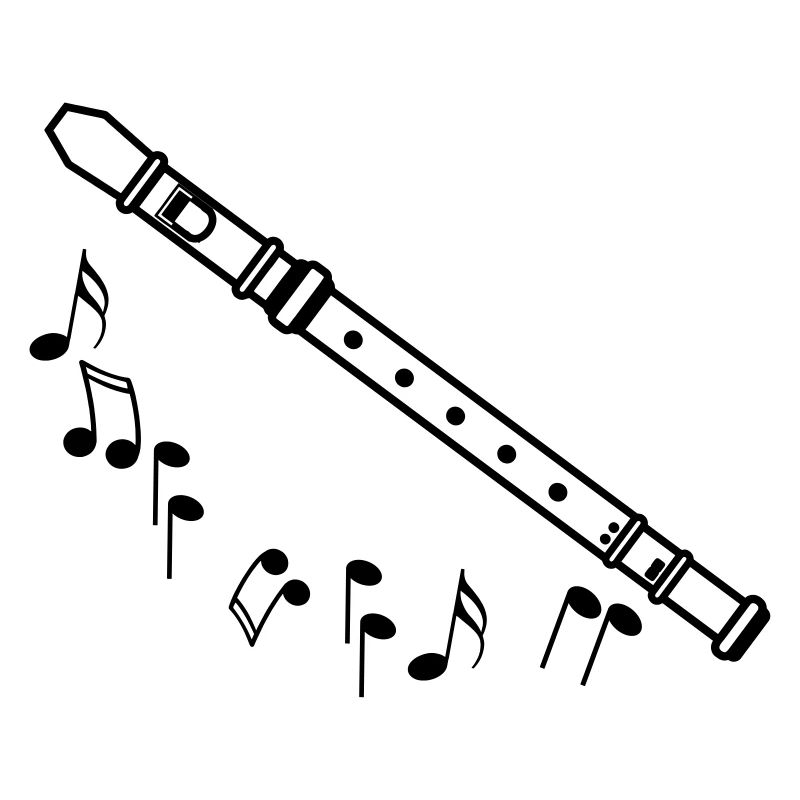 Recorder shadow with black tones